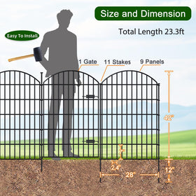 FOREHOGAR stake installation shows simple no-dig setup with rubber mallet
