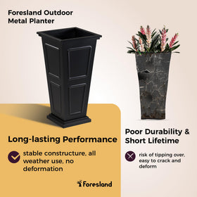 Foresland large planters designed for privacy screening on decks and patios