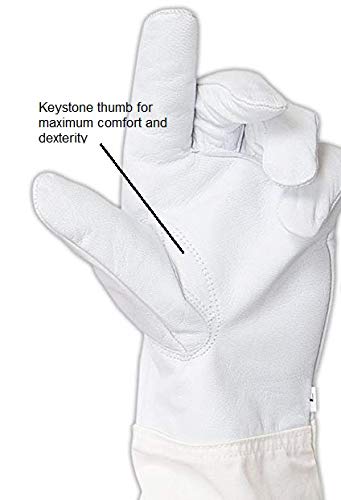 FOREST BEEKEEPING SUPPLY long canvas sleeve detail for forearm protection
