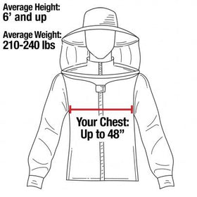 FOREST BEEKEEPING SUPPLY premium cotton jacket; lightweight and breathable for long sessions