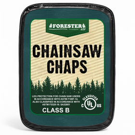 FORESTER chainsaw chaps with adjustable waist for a custom fit
