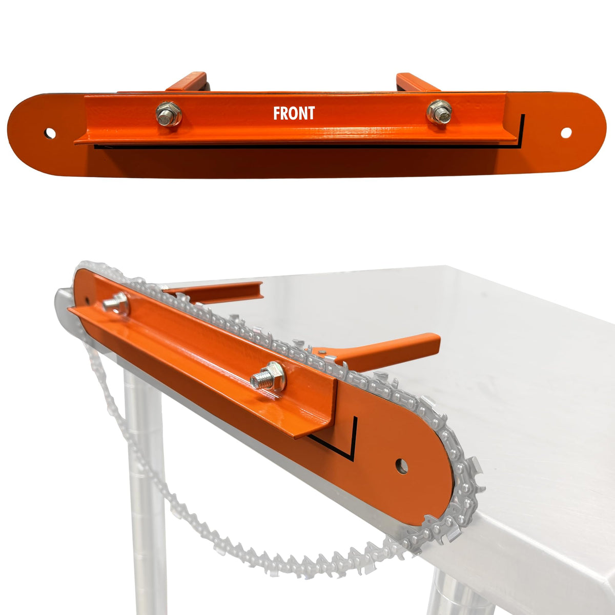 Forester vise delivers dependable stability during handheld or bench sharpening.