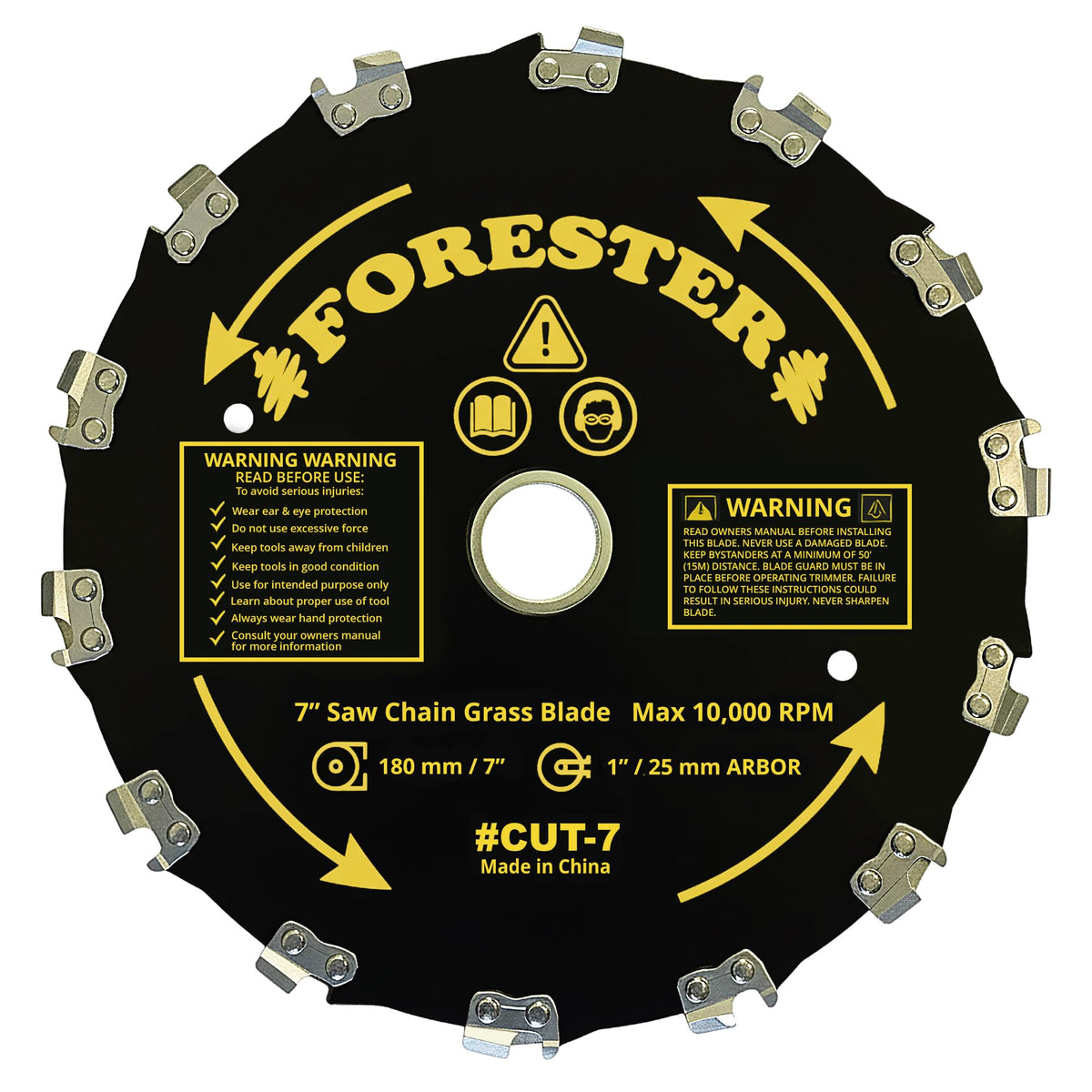 FORESTER cutting action on saplings and thick brush demonstrates capability.