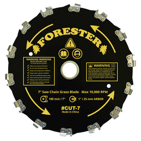 FORESTER cutting action on saplings and thick brush demonstrates capability.