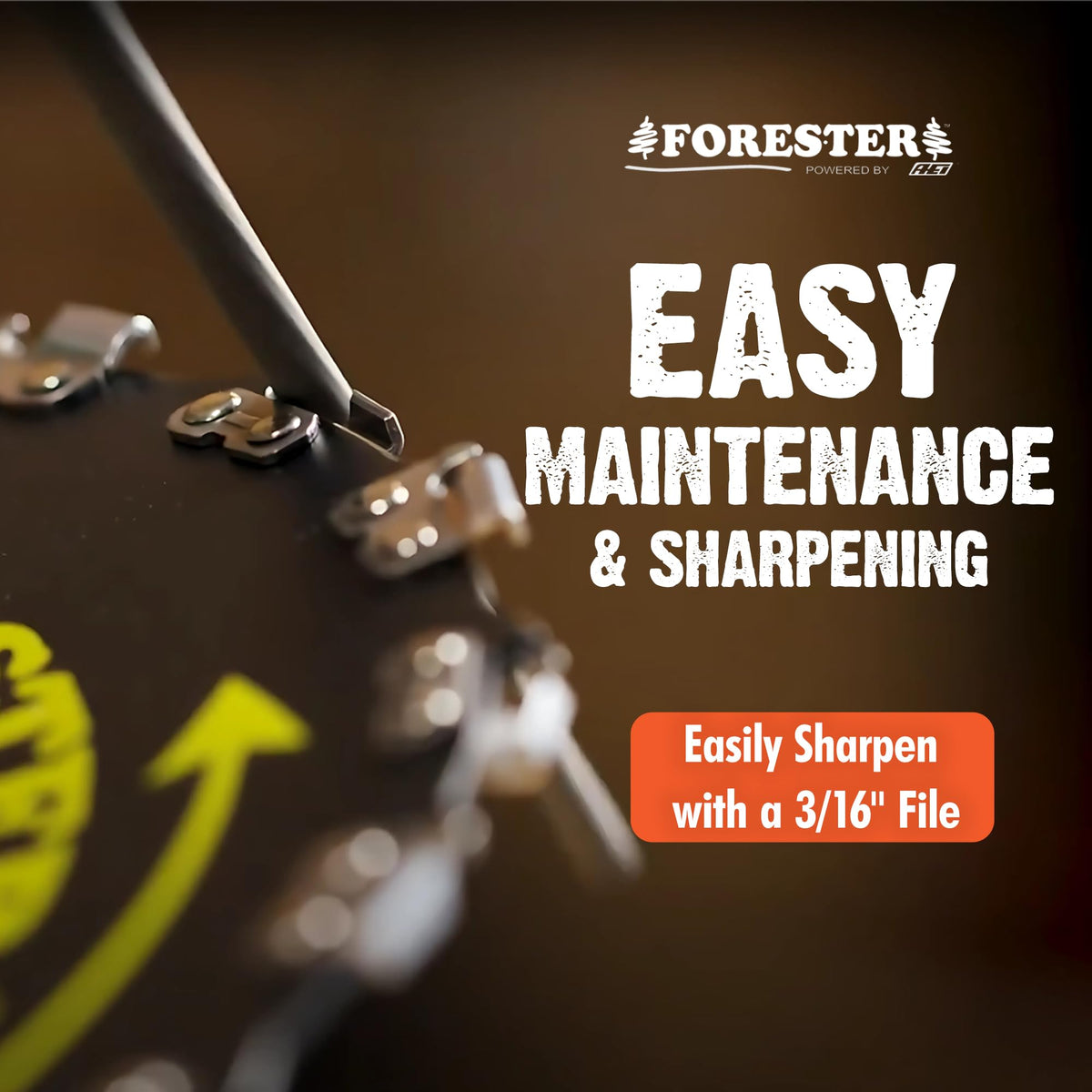 FORESTER straight-shaft compatibility helps brush cutter setups.