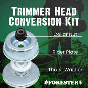 FORESTER Trimmer Head Conversion Kit installs quickly on Stihl straight shaft trimmers for reduced downtime