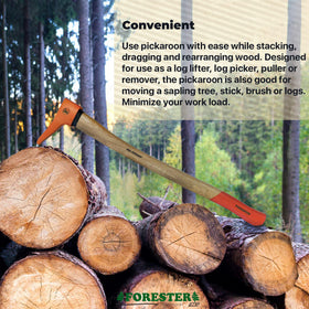 FORESTER USA hickory handle 36-inch for durable, comfortable grip.