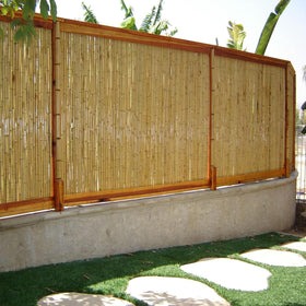 FOREVER BAMBOO garden fence panel ready for installation along fences or perimeters