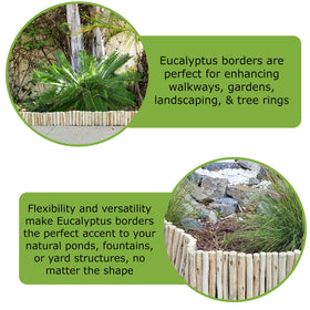 FOREVER BAMBOO durable landscape border edging in view.