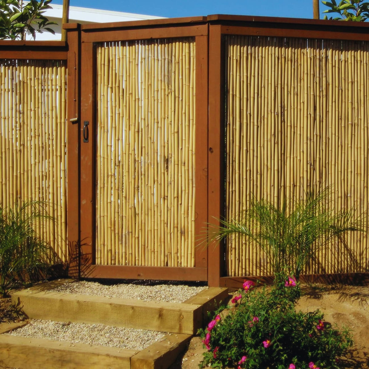Forever Bamboo easy installation with zip ties or wire mounting.