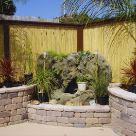 Forever Bamboo galvanized wire secured bamboo poles ensure sturdy construction.