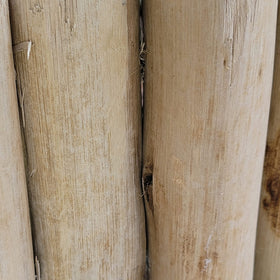 FOREVER BAMBOO sturdy log border illustrating no-dig installation.