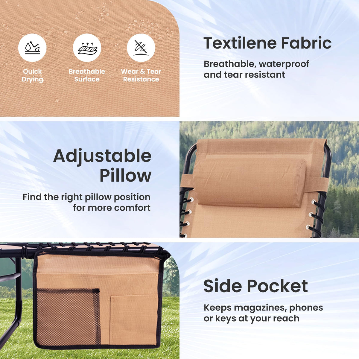 Foristrail 2-Pack fits in car trunk for travel and storage