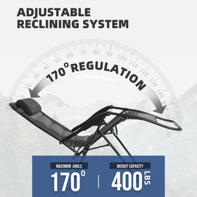 Foristrail recliner offers 7-position recline with safe non-slip locking.