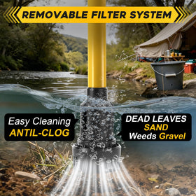 FormiPow brushless motor provides high RPM for reliable flow during garden, pool, and pond transfers.