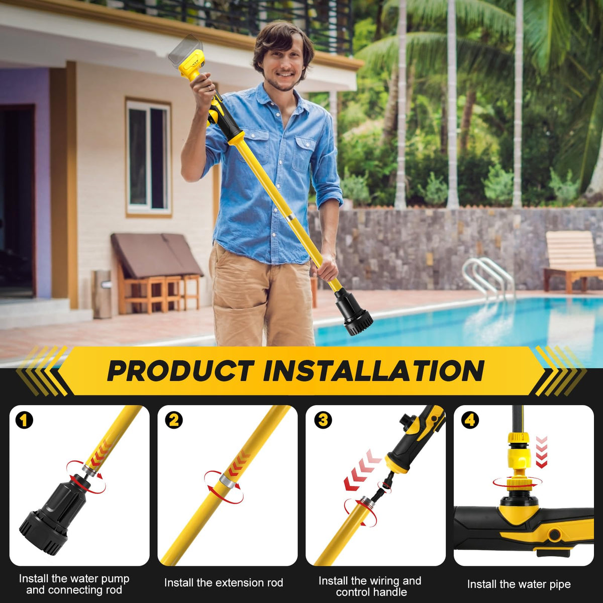 FormiPow ideal for pool maintenance and flood water removal with quick transfers.