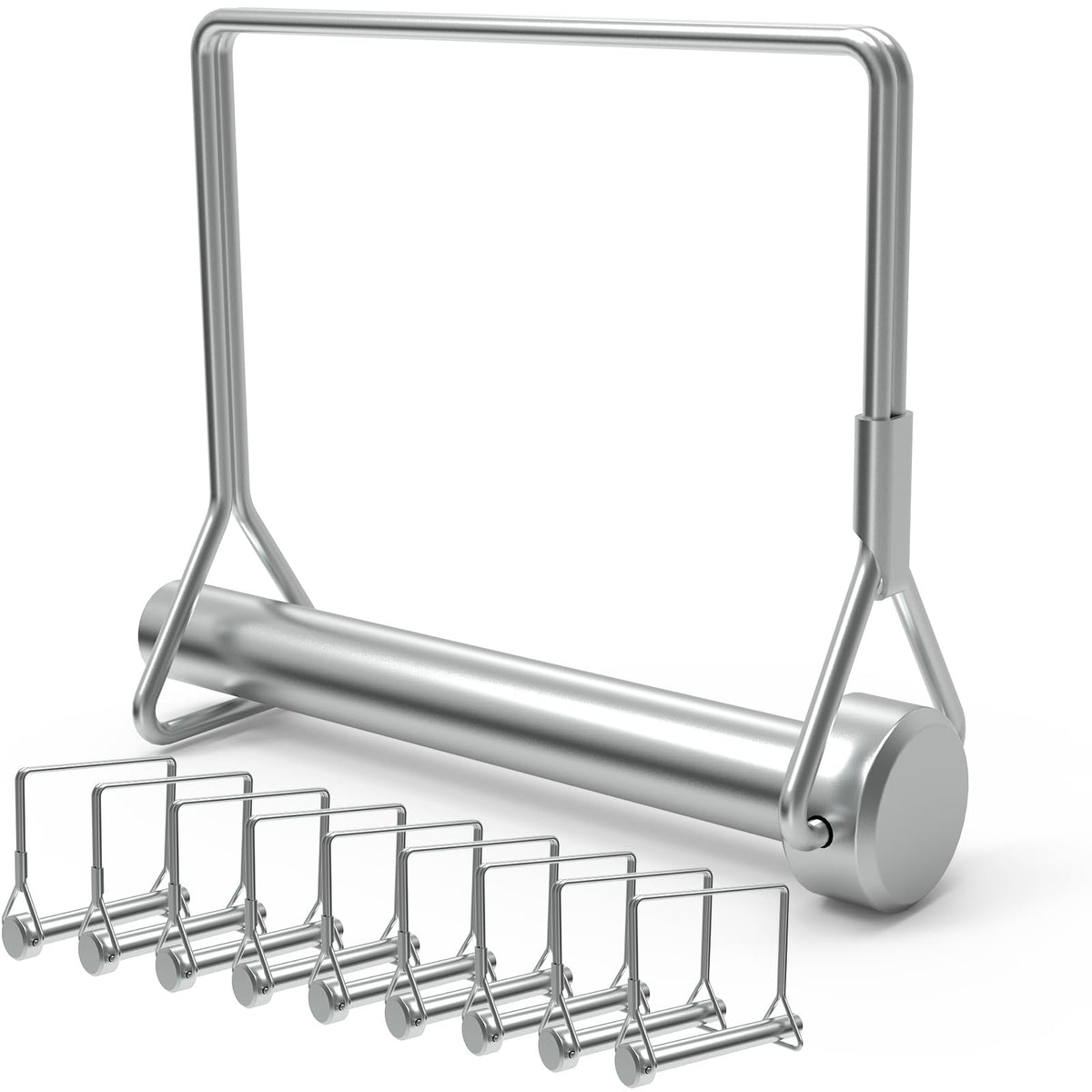 ForoGore 10-pack wire lock pin for 3/8-inch square trailer couplers, secure and easy to install.