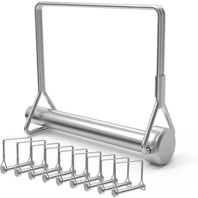 ForoGore 10-pack wire lock pin for 3/8-inch square trailer couplers, secure and easy to install.