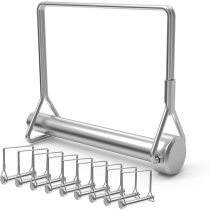 ForoGore 10-pack wire lock pin for 3/8-inch square trailer couplers, secure and easy to install.