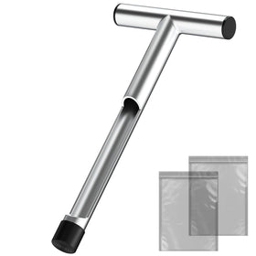 ForoGore 12-inch stainless steel soil probe for precise moisture sampling in gardens.