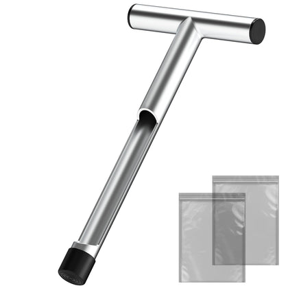 ForoGore 12-inch stainless steel soil probe for precise moisture sampling in gardens.
