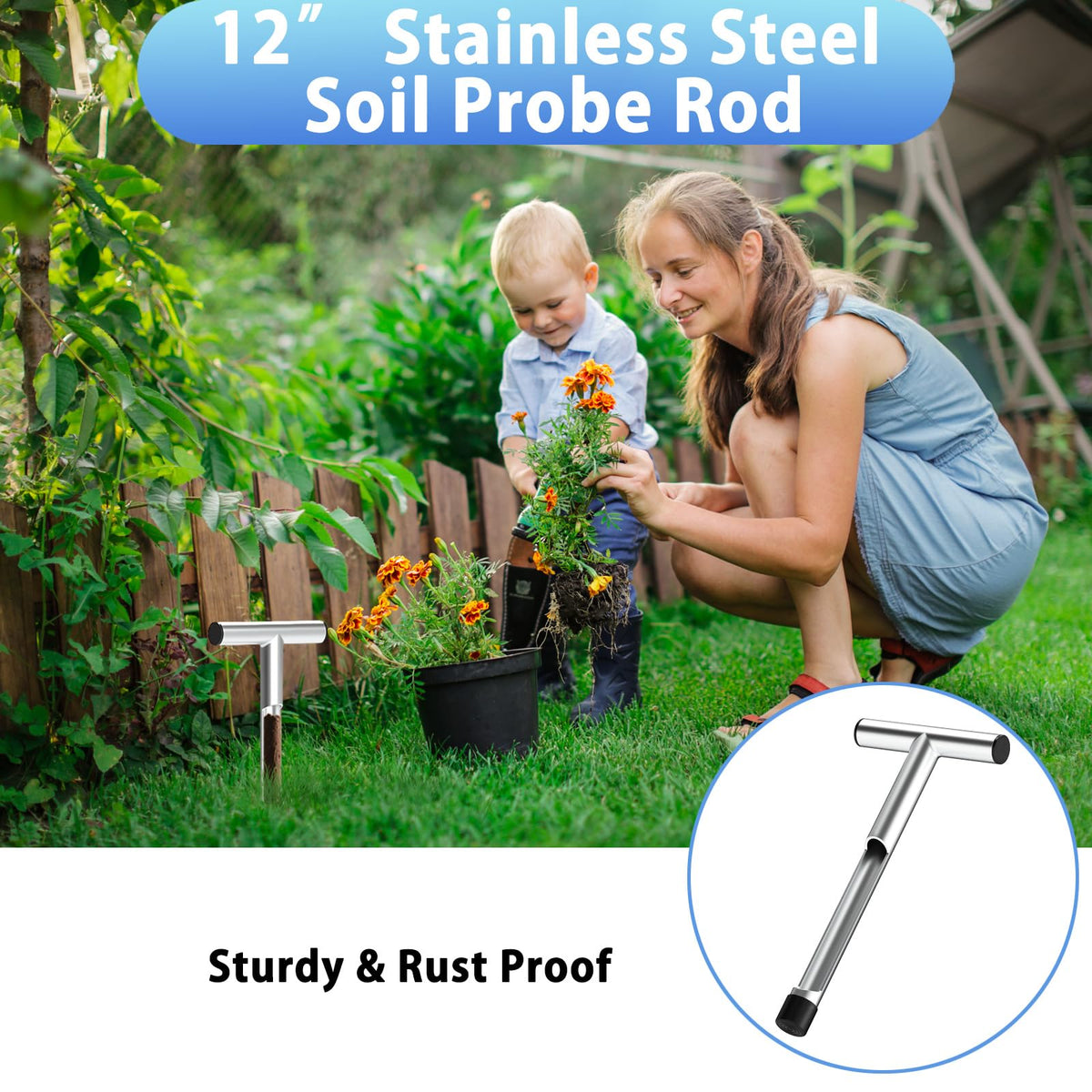 ForoGore soil sampling tool ideal for home, garden, or lawn checks.
