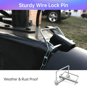 ForoGore weatherproof steel pin resists rust for long-term trailer use.