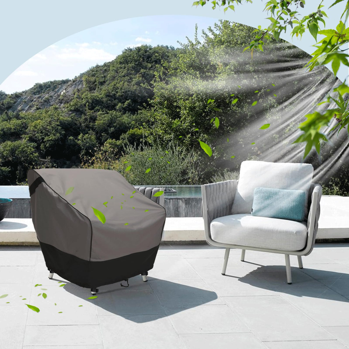 FORSPARK size 33W x 34D x 31H fits standard and Adirondack chairs.