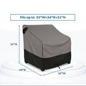 FORSPARK Adirondack and standard chairs cover fits securely for outdoor protection.
