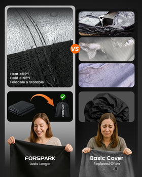 FORSPARK storage bag included keeps the cover organized after use