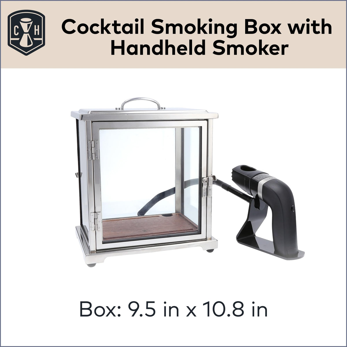 Fortessa Crafthouse smoker box close-up highlights durable metal frame