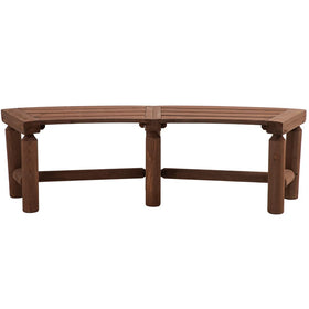 FORTUNO benches arranged end-to-end form a social circle in outdoor spaces.