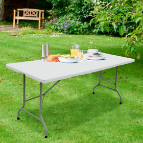FORUP 6ft table in a dining setup at a casual gathering