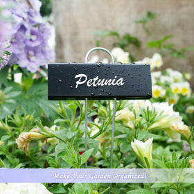 FORUP durable garden markers keep plant information visible in beds and borders.