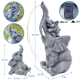 FORUP elephant figurine outdoor resin detail adds charming craftsmanship
