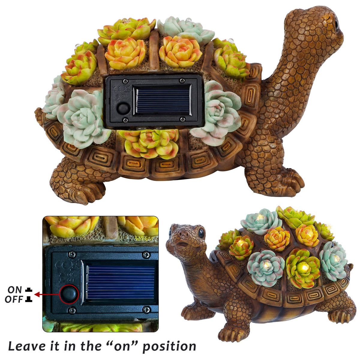 FORUP durable resin turtle statue resists weather