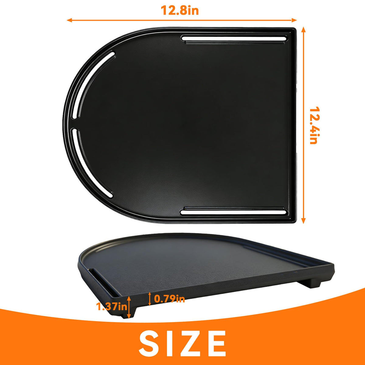 FORYEYC griddle is easy to clean thanks to nonstick surface.