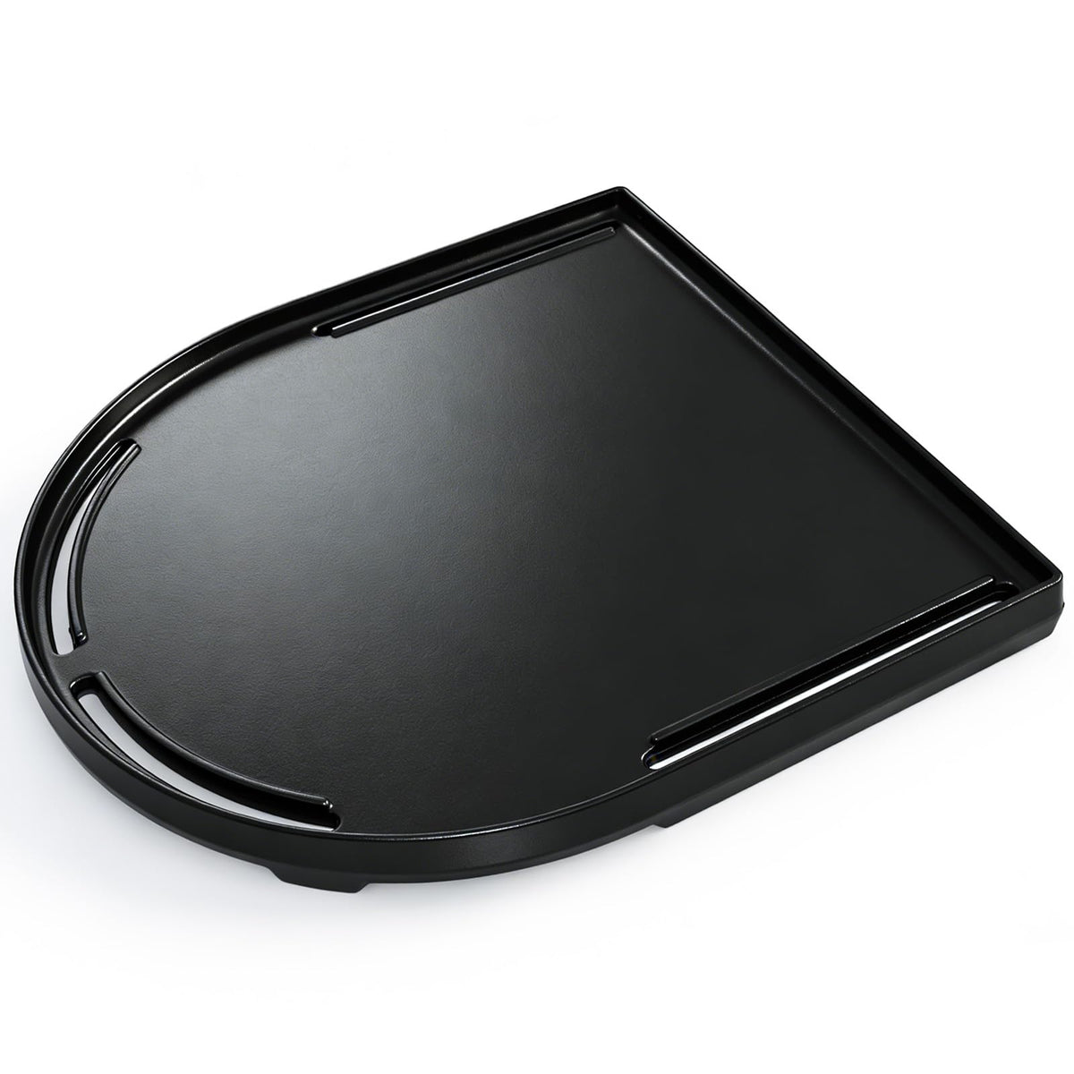 FORYEYC cast iron griddle on Coleman RoadTrip delivers stable, even heat.