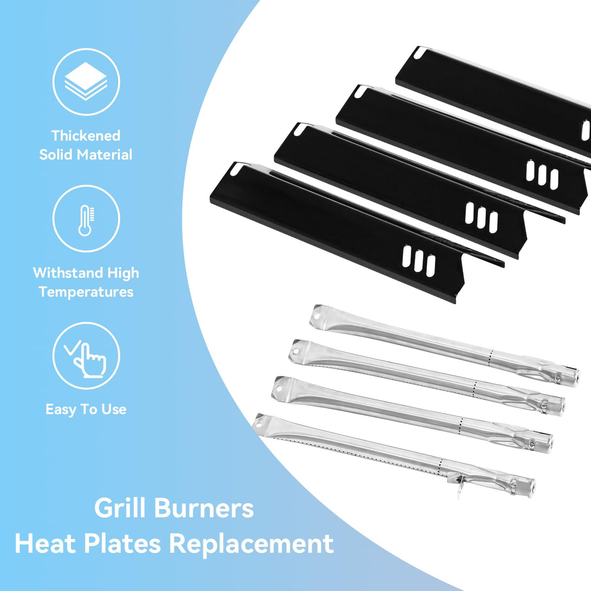 FORYEYC stainless steel burners deliver durable, reliable heat for Outdoor Gourmet.