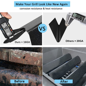 FORYEYC porcelain-enameled heat plate highlights durable construction for long-lasting grilling