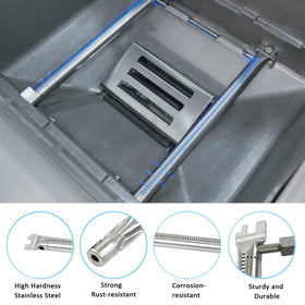 FORYEYC Spirit E210 heat plate distributes heat evenly and protects surfaces.