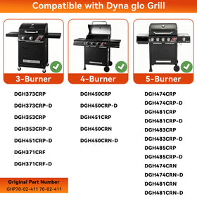FORYEYC compatibility covers Dyna-Glo and Revoace grills for longer-lasting plates.