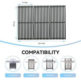 FORYEYC Cast-iron grates with porcelain coating for durable cooking surfaces.
