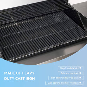 FORYEYC Easy-clean grates reduce residue after grilling sessions.