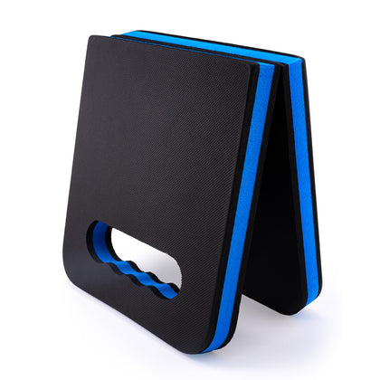 FOSHIO kneeling pad open foam shows thick cushioned support for kneeling tasks.