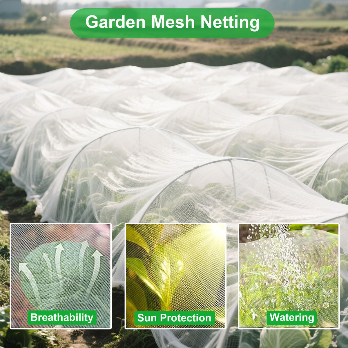 FOTMISHU netting is easily trimmed to fit hoops and beds