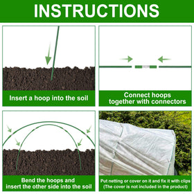 FOTMISHU garden netting support frame for protective mesh