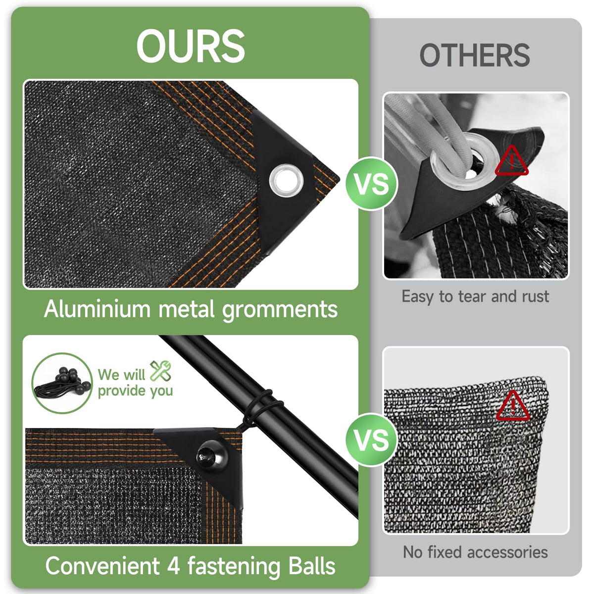 FOTMISHU HDPE breathable mesh close-up showing durable texture.