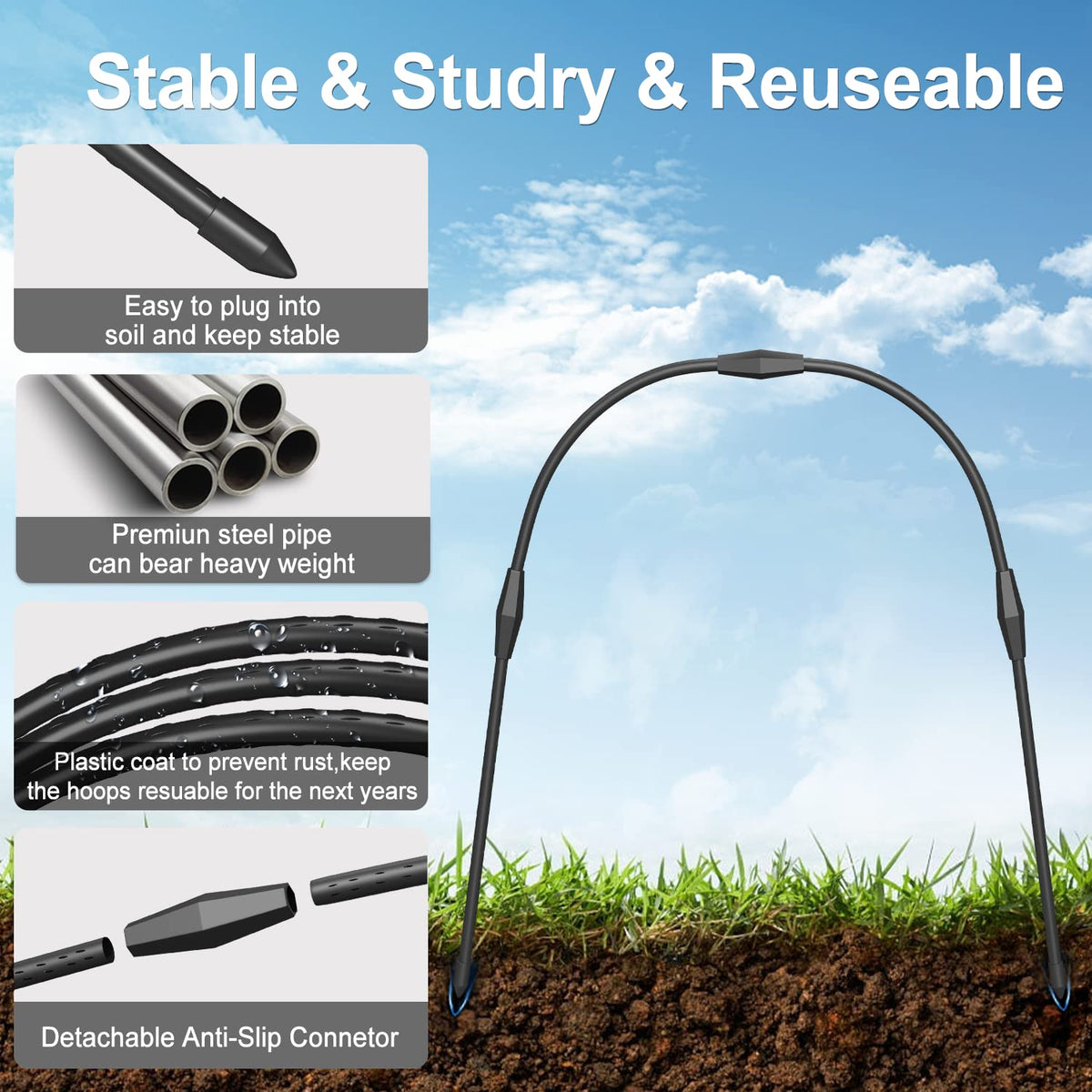 FOTMISHU insulation film cover shields seedlings from cold.