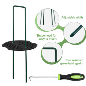 Fotmishu lawn pins spray-coated resist wear and ease installation on soft soil